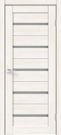 Межкомнатная дверь Velldoris Eco Flex City 7 60x200 (дуб бьянко/стекло мателюкс)