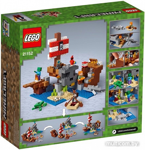 Конструктор LEGO Minecraft 21152 Приключения на пиратском корабле