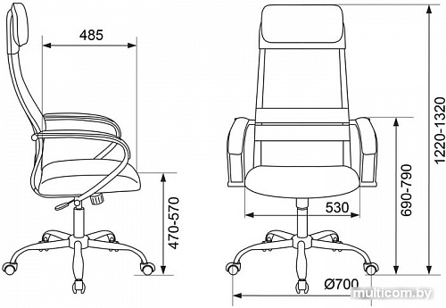 Кресло Бюрократ CH-608SL/BLACK (черный)