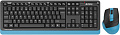 Офисный набор A4Tech Fstyler FG1035 (черный/синий )