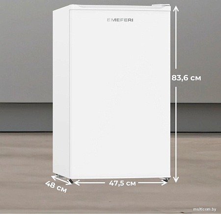 Однокамерный холодильник Meferi MFR83WH Mini Power
