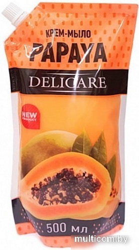 Delicare Мыло жидкое Арома Папайя дойпак 500 мл