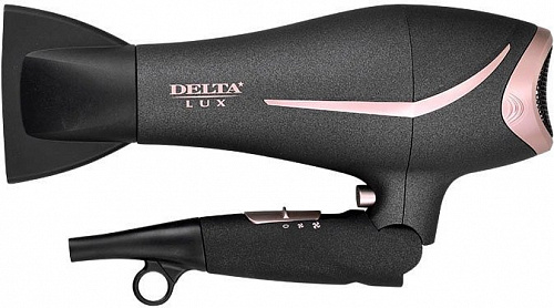 Фен Delta Lux DL-0940 (черный/розовый)