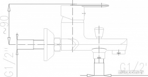 Смеситель Armatura Cyrkon 584-010-00