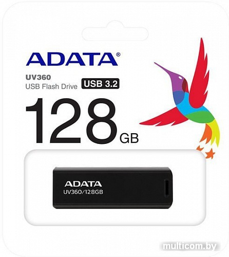 USB Flash A-Data UV360 128GB (черный)