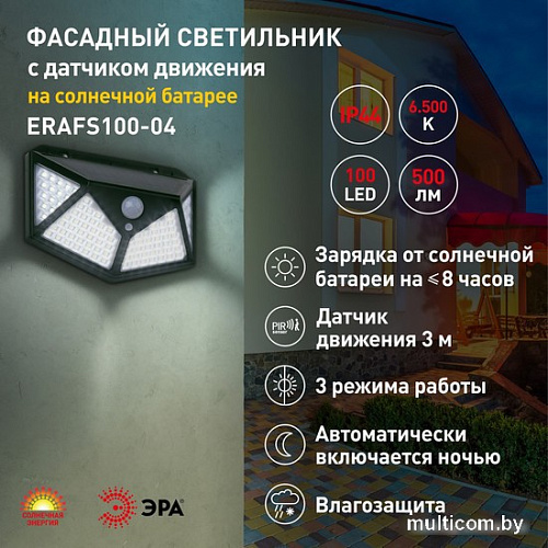 Фасадный светильник ЭРА ERAFS100-04