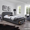 Кровать Halmar Sabrina 160x200 (серый)