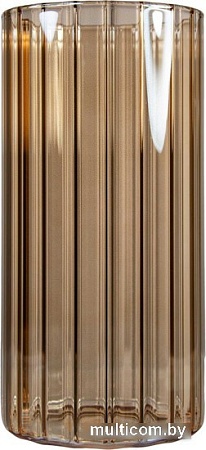 Ваза Элетех Тубо 10x20 4840900095 (рифленый янтарный)