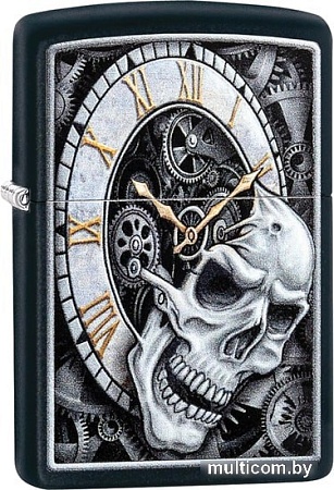 Зажигалка Zippo Skull Clock Design 29854-000003