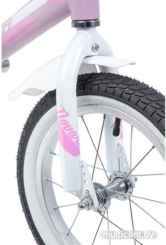 Детский велосипед Novatrack Novara 14 (розовый/белый, 2019)