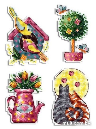 Набор для вышивания Жар-Птица Магнит. Времена года. Весна