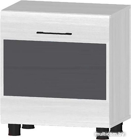 Тумба Лером Камелия ТБ-2628-СЯ-Г (снежный ясень/серая вставка)