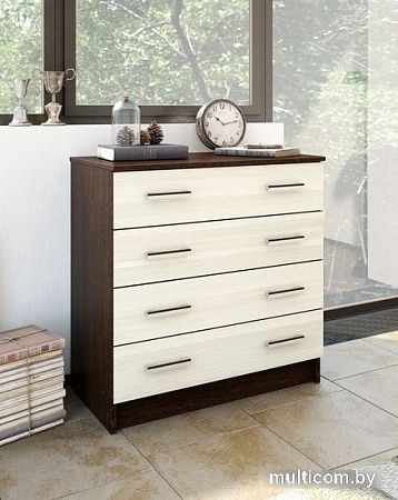 Комод МебельЭра К800 (венге-лоредо)