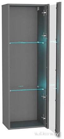 Шкаф-витрина НК-Мебель Point тип-21 71775200 (серый графит)