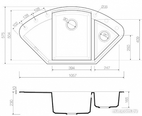 Кухонная мойка Omoikiri Sakaime 105C-PL [4993209]