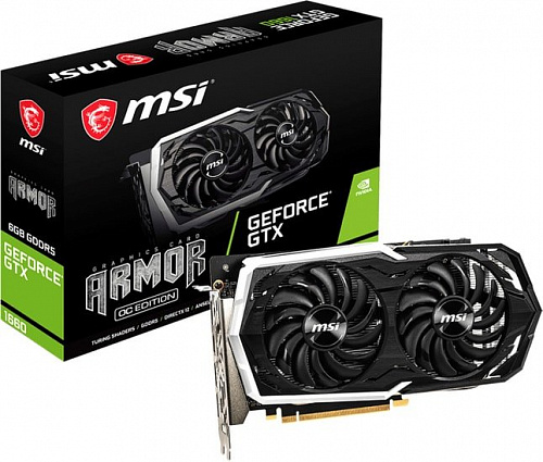Видеокарта MSI GeForce GTX 1660 Armor OC 6GB GDDR5