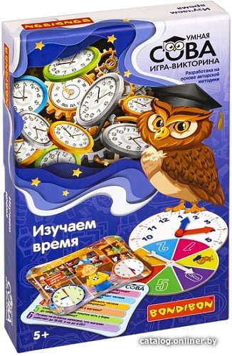 Развивающая игра Bondibon Изучаем время ВВ5199