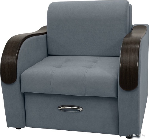 Кресло Сириус Лидер-1 ППУ 105x110 (Eva 32 велюр серый)