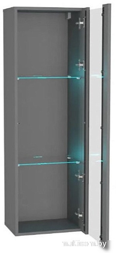 Шкаф-витрина НК-Мебель Point тип-21 71775200 (серый графит)