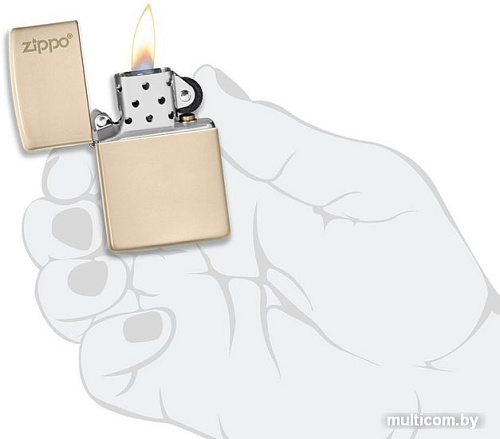 Зажигалка Zippo Classic Flat Sand Zippo Logo 49453ZL