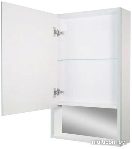 Континент Шкаф с зеркалом Filit Led 50x80 (левый, белый)