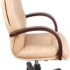 Кресло Деловая обстановка Атлант Экстра (орех, желто-бежевый, кожа люкс)