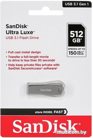 USB Flash SanDisk Ultra Luxe USB 3.1 512GB