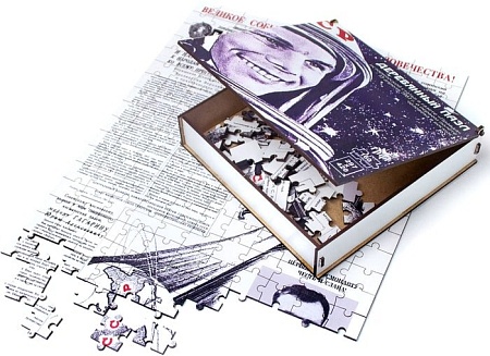 Мозаика/пазл Грай Статья о первом полёте в космос ПЗ-3 (160 элементов)