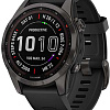 Умные часы Garmin Fenix 7S Sapphire Solar 42 мм (серый карбон/черный)