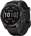 Умные часы Garmin Fenix 7S Sapphire Solar 42 мм (серый карбон/черный)