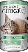 Консервированный корм для кошек Eurocat с олениной 415 г