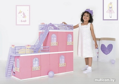 Кукольный домик Огонек Коттедж Маленькая принцесса С-1457