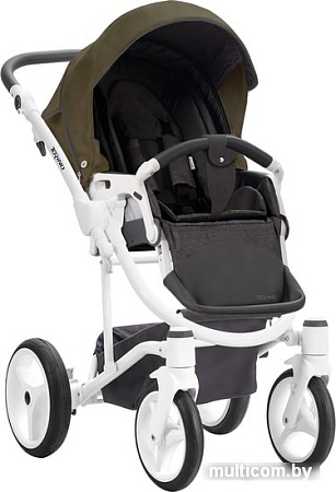 Универсальная коляска BEBETTO Torino 2019 (2 в 1, 02, белая рама)