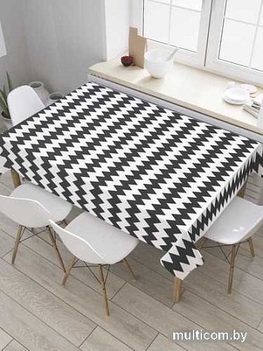 Скатерть JoyArty Черные полосы tcox_34019_180x145