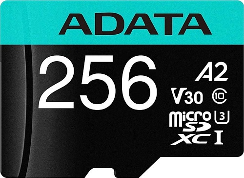 Карта памяти A-Data Premier Pro AUSDX256GUI3V30SA2-RA1 microSDXC 256GB (с адаптером)