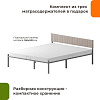 Кровать Домаклево Лофт Компакт 160x200 (серый/бежевый велюровый чехол)