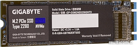 SSD Gigabyte M.2 PCIe SSD 256GB GP-GSM2NE8256GNTD
