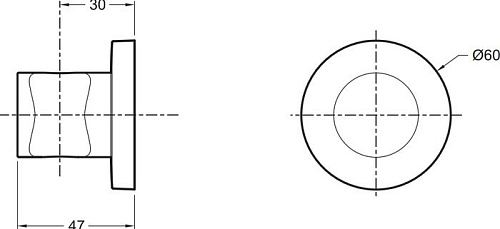 Держатель душевой лейки Jacob Delafon Modulo 8466D-CP