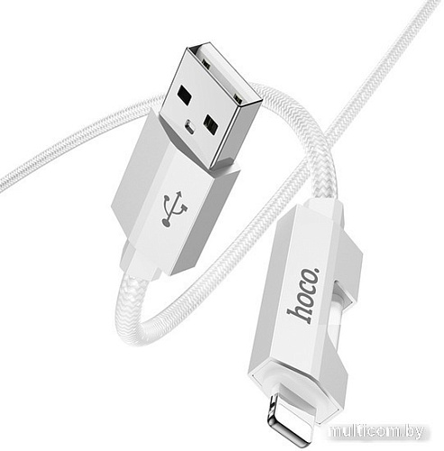 Кабель Hoco U123 USB Type-A - Lightning (1.2 м, серый)