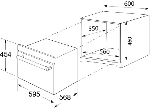 Электрический духовой шкаф ZUGEL ZOE610B