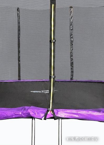 Батут Atlas Sport 490 см - 16ft Pro (с лестницей, внешняя сетка, сливовый)