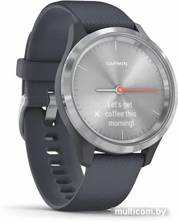 Гибридные умные часы Garmin Vivomove 3S (серебристый/синий)