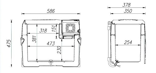 Компрессорный автохолодильник Alpicool CX40
