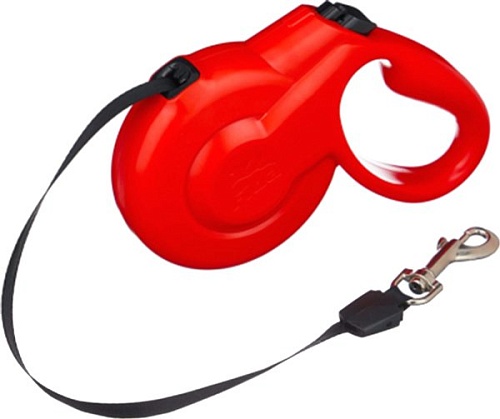 Поводок-рулетка Fida Styleash лента 3 м XS 202552 (красный)