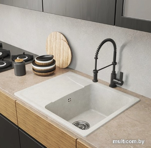 Кухонная мойка Mixline ML-GM26 552083 (ультра-белый)