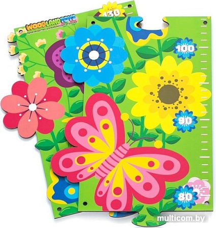 Мозаика/пазл WoodLand Toys Ростомер Цветочная полянка 127101