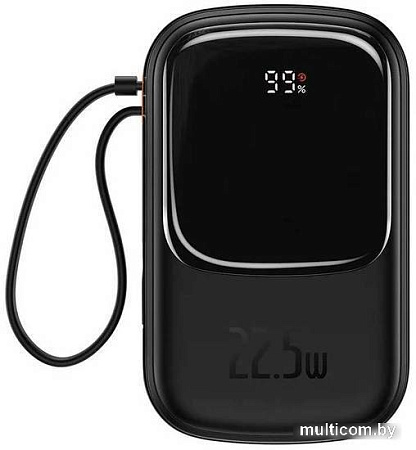 Внешний аккумулятор Baseus Qpow Pro with cable Type-C built-in 22.5W 20000mAh (черный)