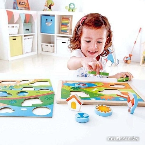 Мозаика/пазл Hape Солнечная Долина 3 в 1 E1601