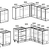 Готовая кухня Интермебель Микс Топ-29 2.1x1.72м правая (дуб каньон-вудлайн крем-венато)