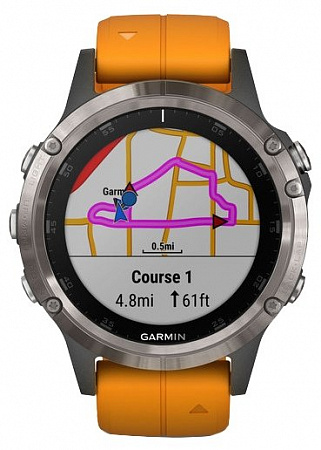 Часы Garmin Fenix 5 Plus Sapphire титановый